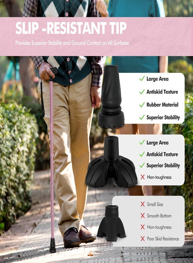 GPTCAMP G2 Walking Stick, Fold-up Walking Cane for Women and Men with Wrist Strap, Portable, Foldable, Collapsible, Lightweight and Sturdy with Comfortable T Handle - Image 5